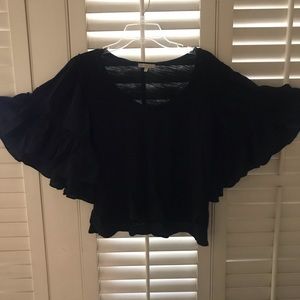 Black Anthropologie Top